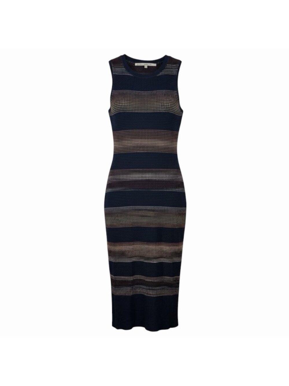 RACHEL by Rachel Roy Column Midi Dress Size Small Bodycon Fitted Navy Striped